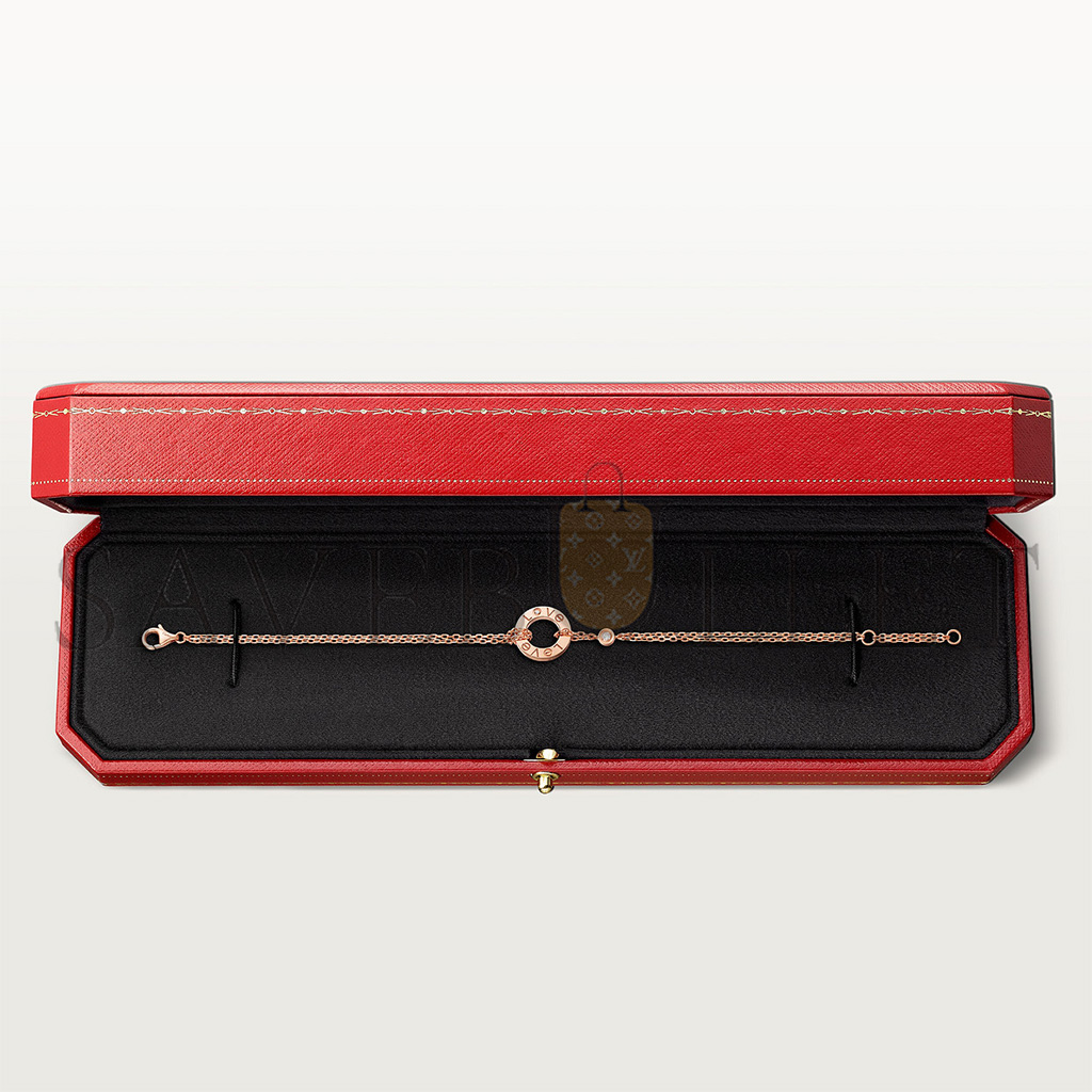 Ca*t*er bracelet love, sur chaÎne, 2 diamants b6063600